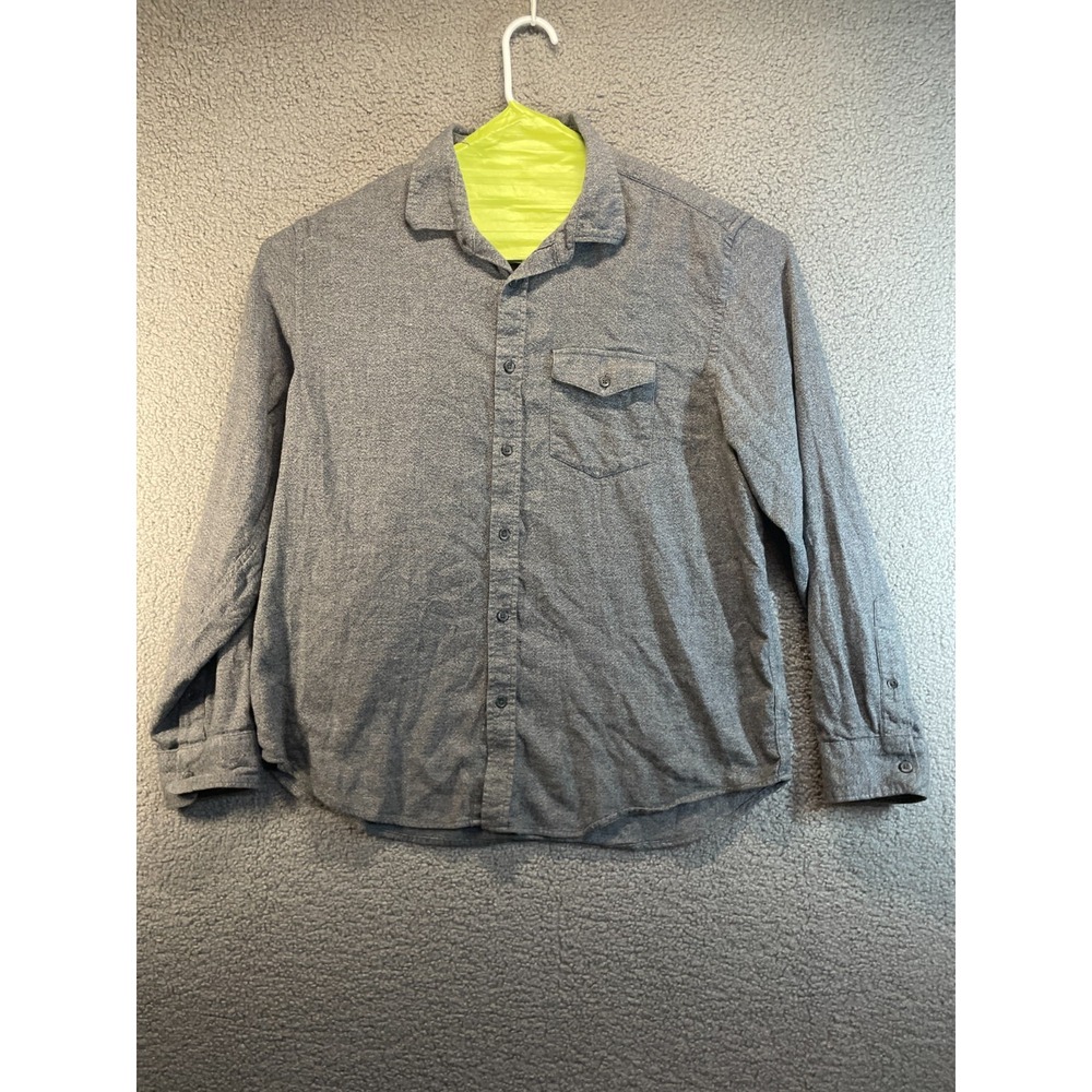 Old Navy Dress Shirt Mens Size XL Gray Regular Fit Casual Business